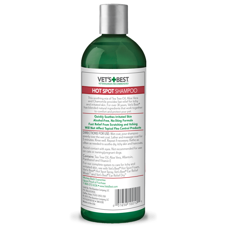 Vet's best hot spot shampoo reviews hot sale