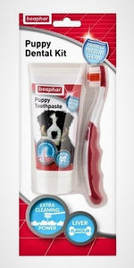 Beaphar Puppy Dental Kit (Toothpaste And Toothbrush) Set