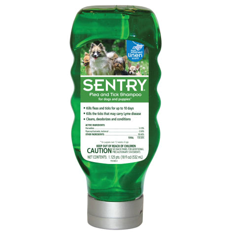 Sentry Flea & Tick Sunwashed Linen Scent Shampoo for Dogs & Puppies