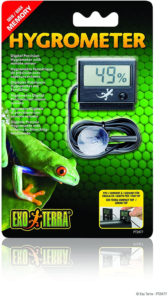 Exo Terra LED Digital Hygrometer with Probe