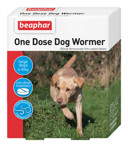 Beaphar One Dose Wormer for Large Dogs (20-40kg)