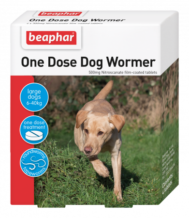 Beaphar One Dose Wormer for Large Dogs (20-40kg)