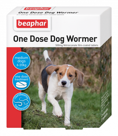 Beaphar One Dose Wormer for Medium Dogs (8-20kg)