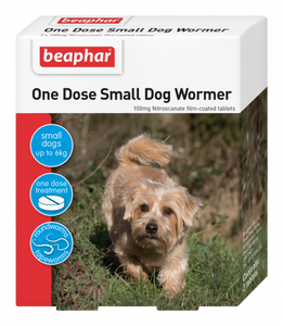 Beaphar One Dose Wormer for Small Dogs and Puppies (up to 8kg)