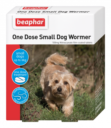 Beaphar One Dose Wormer for Small Dogs and Puppies (up to 8kg)