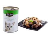 Kit Cat Premium Grain Free Canned Wet Food Wild Caught Double Fish and Shrimp