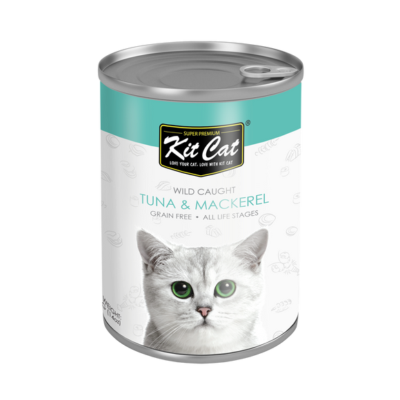 Kit Cat Premium Grain Free Canned Wet Food Tuna with Mackerel
