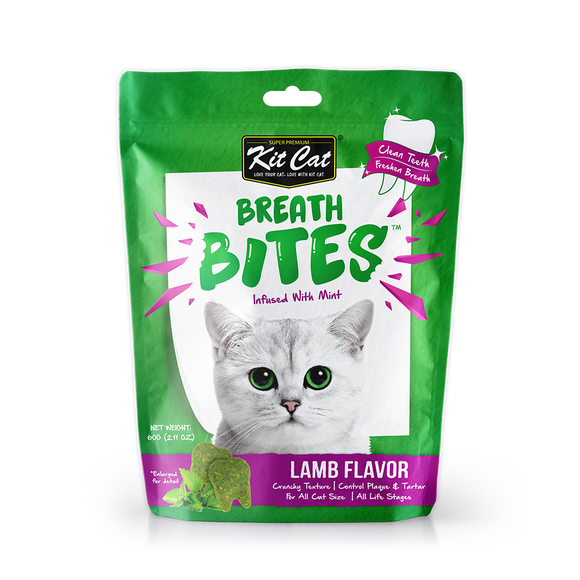 Kit Cat Breath Bites Dental Care Cat Treats Lamb