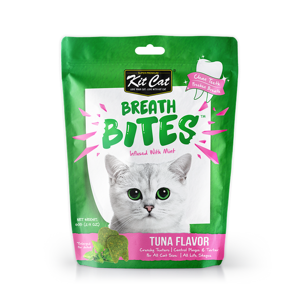 Kit Cat Breath Bites Dental Care Cat Treats Tuna
