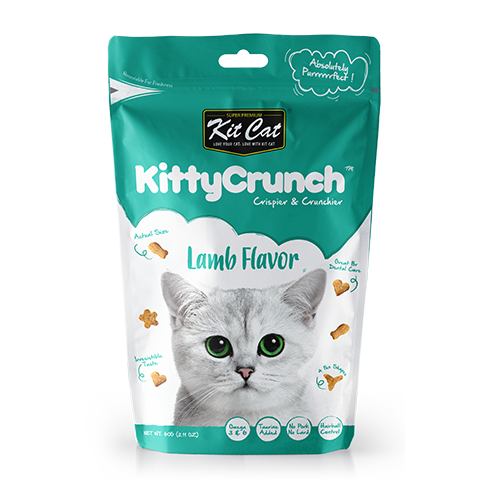 Kit Cat Kitty Crunch Solid Cat Treats Lamb Flavor