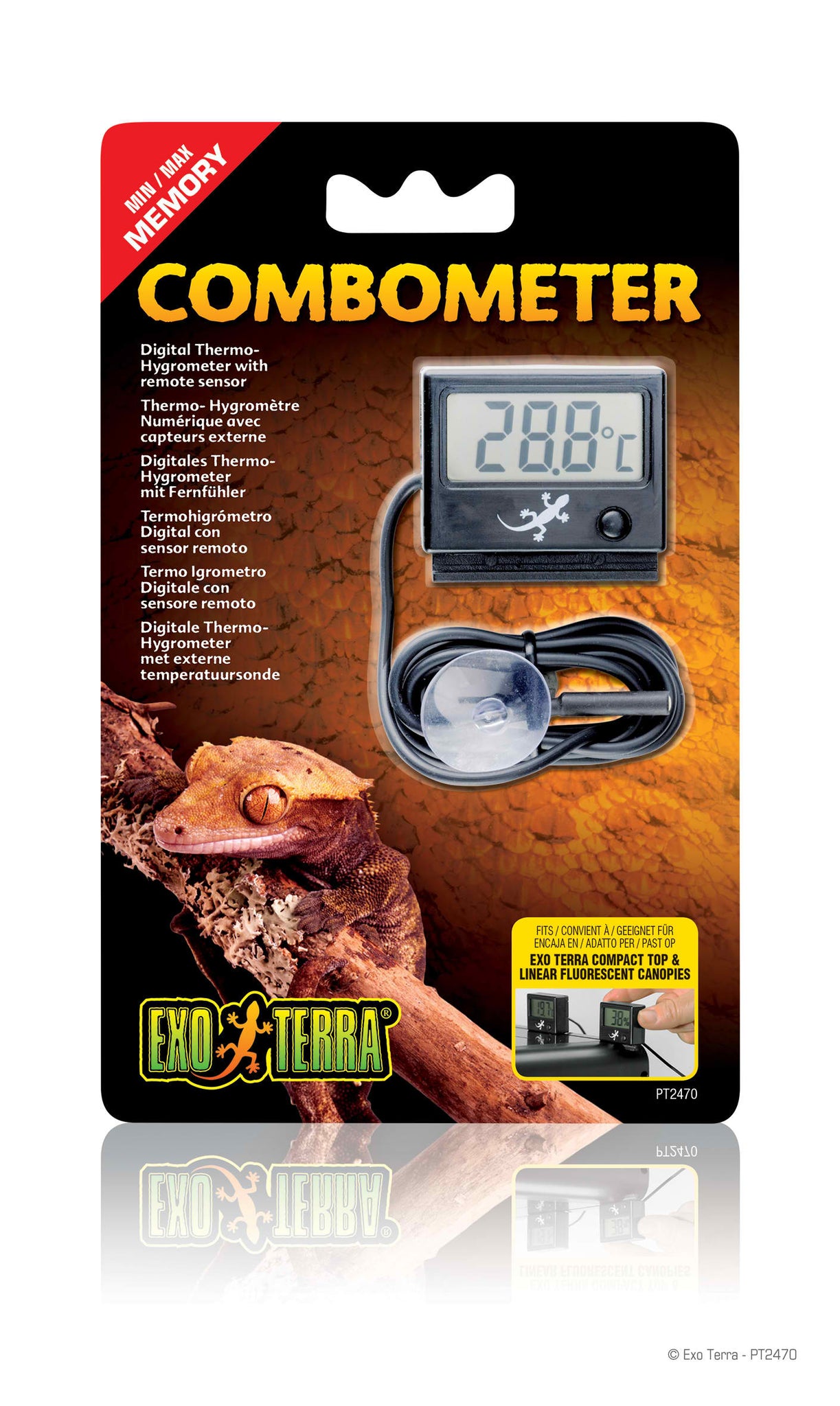 Exo Terra ComboMeter Digital Combination Thermometer Hygrometer