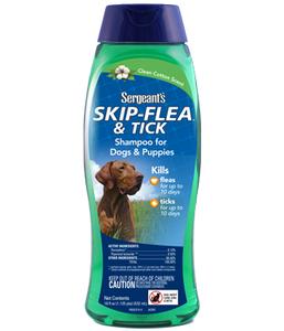 Sergeants Skip Flea And Tick Clean Cotton  Dog Shampoo