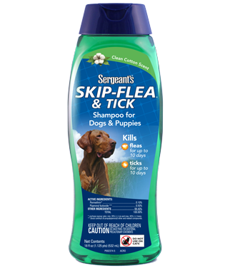 Sergeants Skip Flea And Tick Clean Cotton  Dog Shampoo
