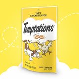 Temptations Crunchy Mini Cat Treats Tasty Chicken Flavor