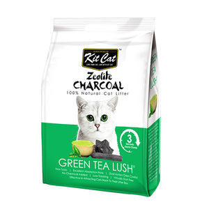 Kit Cat Zeolite Charcoal Green Tea Lush Cat Litter