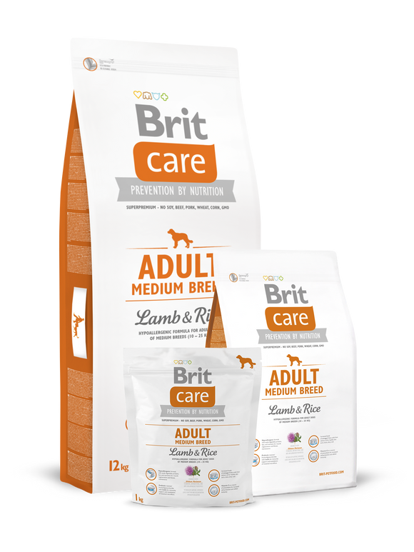 Brit Care Adult Medium Breed Lamb and Rice