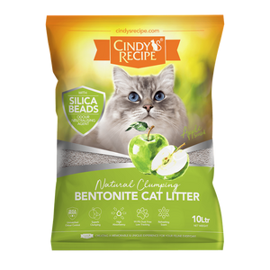 Cindy`s Recipe  Natural Clumping Bentonite Apple Scented Cat Litter