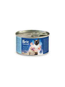 Brit Premium by Nature for Cats Canned Wet Food Trout with Liver