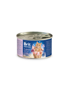 Brit Premium by Nature for Cats Canned Wet Food Turkey with Liver