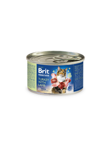 Brit Premium by Nature for Cats Canned Wet Food Turkey with Lamb