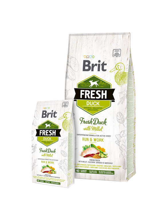 Brit Fresh Duck with Millet Adult Run and Work