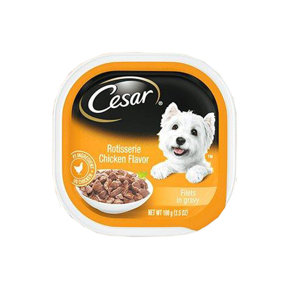 Cesar Gourmet Dog Food in Sealed Tray Chicken Recipe