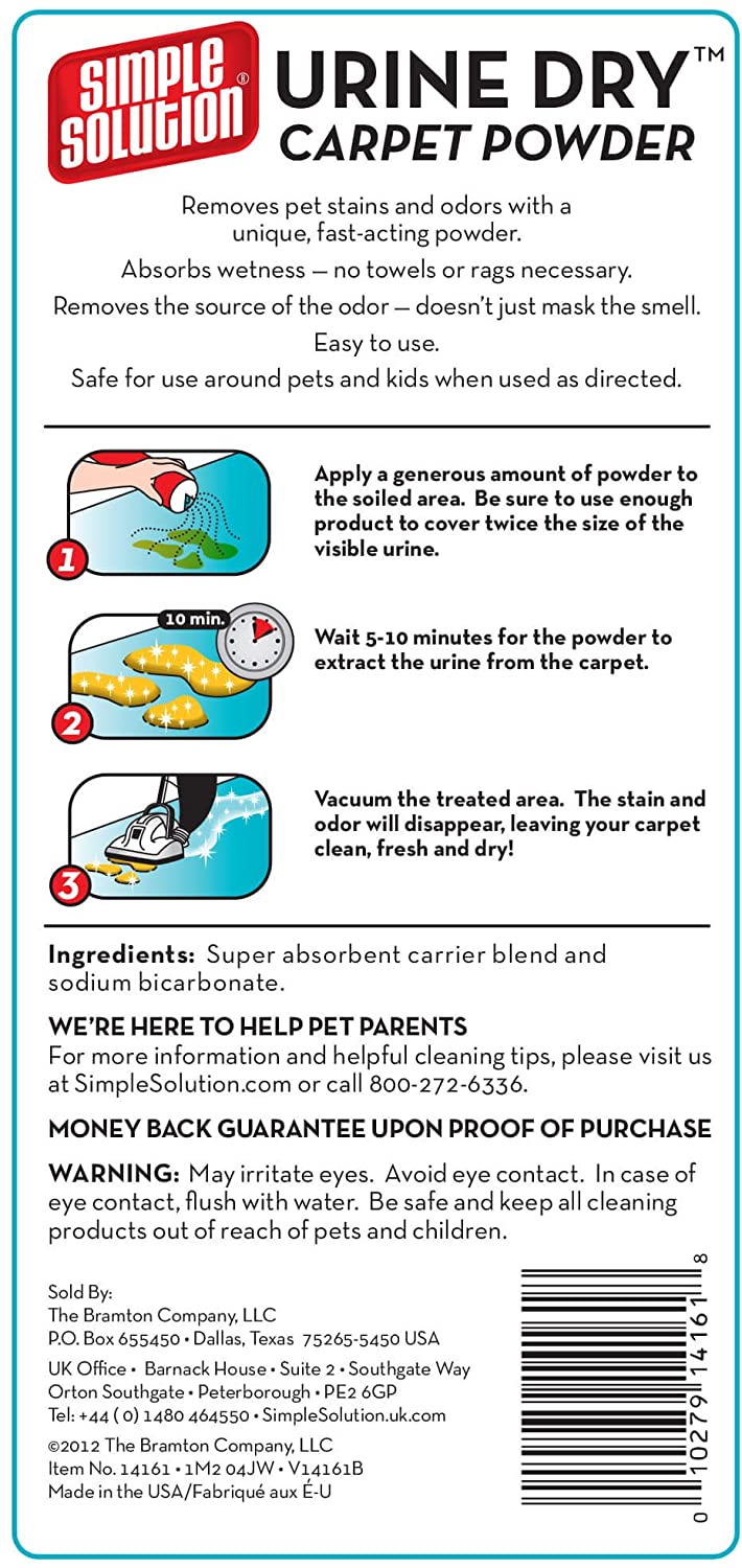 Carpet powder for dog urine online