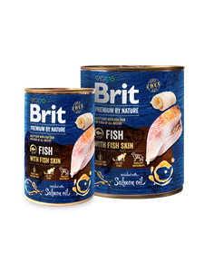 Brit Premium by Nature for Dogs Canned Wet Food Fish with Fish Skin