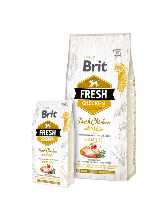 Brit Fresh Chicken with Potato Adult Great Life