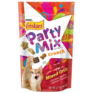 Purina Friskies Party Mix Mini Cat Treats Mixed Grill