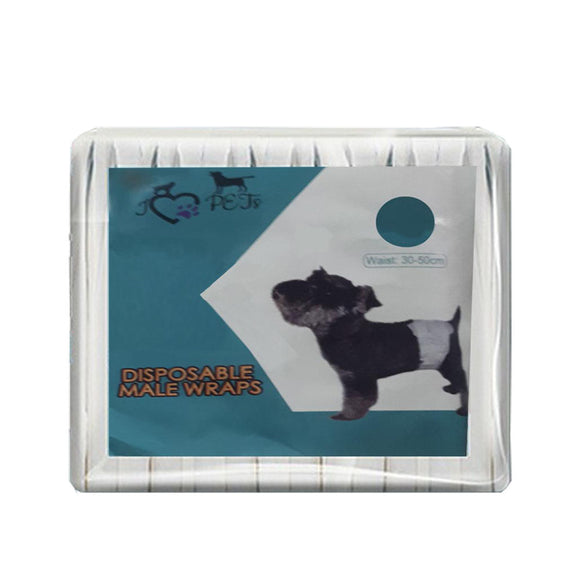 JLP Pets Disposable Male Wraps