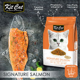 Kit Cat Premium Dry Food for Cats Signature Salmon (Beautiful Hair)