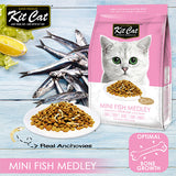 Kit Cat Premium Dry Food for Cats Mini Fish Medley (Optimal Bones Growth)