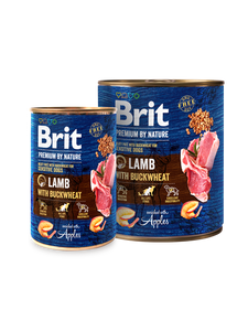 Brit Premium by Nature for Dogs Canned Wet Food Lamb with Buckwheat