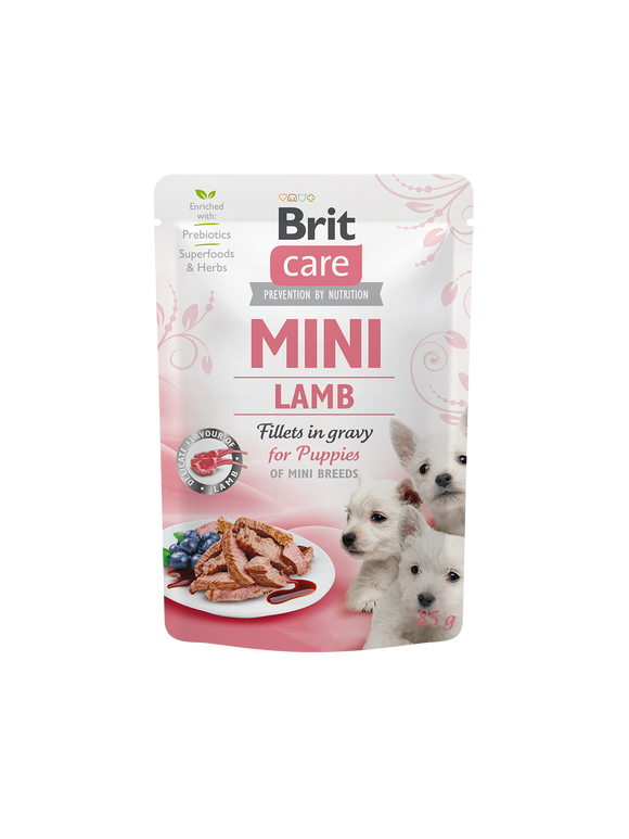 Brit Care Mini Lamb Fillets in Gravy for Puppies