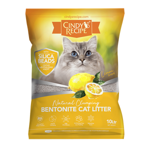 Cindy`s Recipe  Natural Clumping Bentonite Lemon Scented Cat Litter