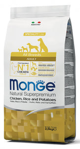 Monge Natural Superpremium All Breeds Adult Chicken, Rice and Potatoes