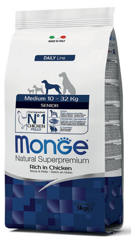 Monge Natural Superpremium Medium Senior Rich in Chicken