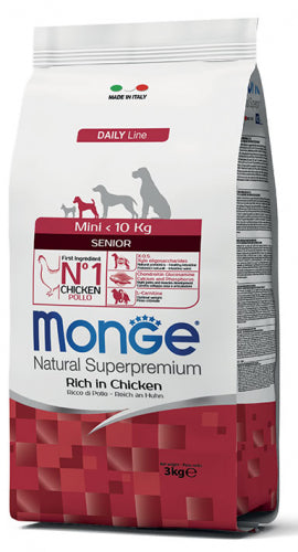 Monge Natural Superpremium Mini Senior Rich in Chicken