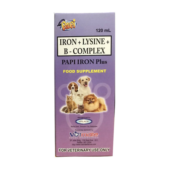 Papi Iron Plus Food Supplement (Iron+Lysine+B-Complex)