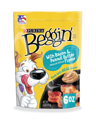 Purina Beggin Strips Bacon with Peanut Butter