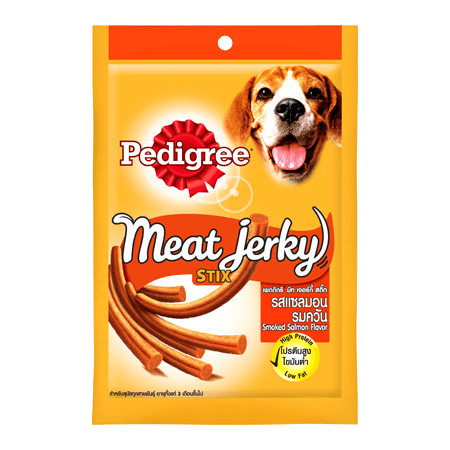 Pedigree Meat Jerky Dog Treats Stix Smoked Salmon