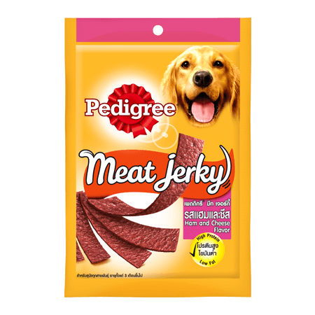 Pedigree Meat Jerky Dog Treats Strap Ham and Cheese