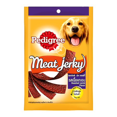 Pedigree Meat Jerky Dog Treats Strap Roasted Lamb