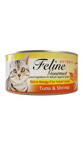 Pet Plus Feline Gourmet Canned Wet Food Tuna and Shrimp