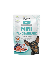 Brit Care Mini Salmon and Herring Fillets in Gravy