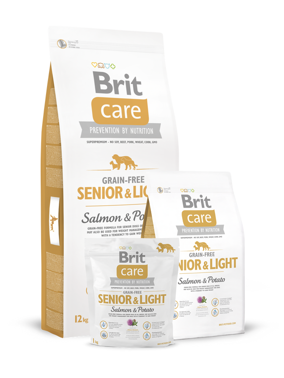 Brit Care Grain Free Senior&Light Salmon and Potato