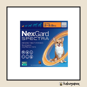 Nexgard Spectra Anti Tick, Flea, Roundworms, Hookworms and Whipworms Chewable for Dogs.