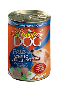 Monge Special Dog Pate` Canned Wet Food Lamb and Turkey