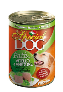 Monge Special Dog Pate` Canned Wet Food Veal and Vegetables
